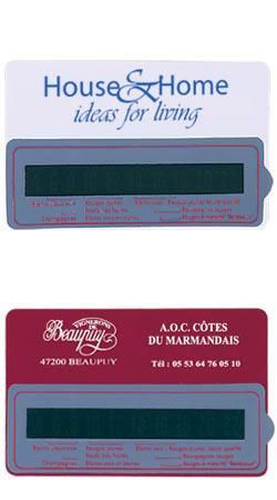 CARTE THERMOMÈTRE POUR LE VIN