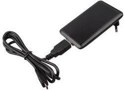 Chargeur de voyage - léger et compact avec micro prise USB - sous pochette noire_0