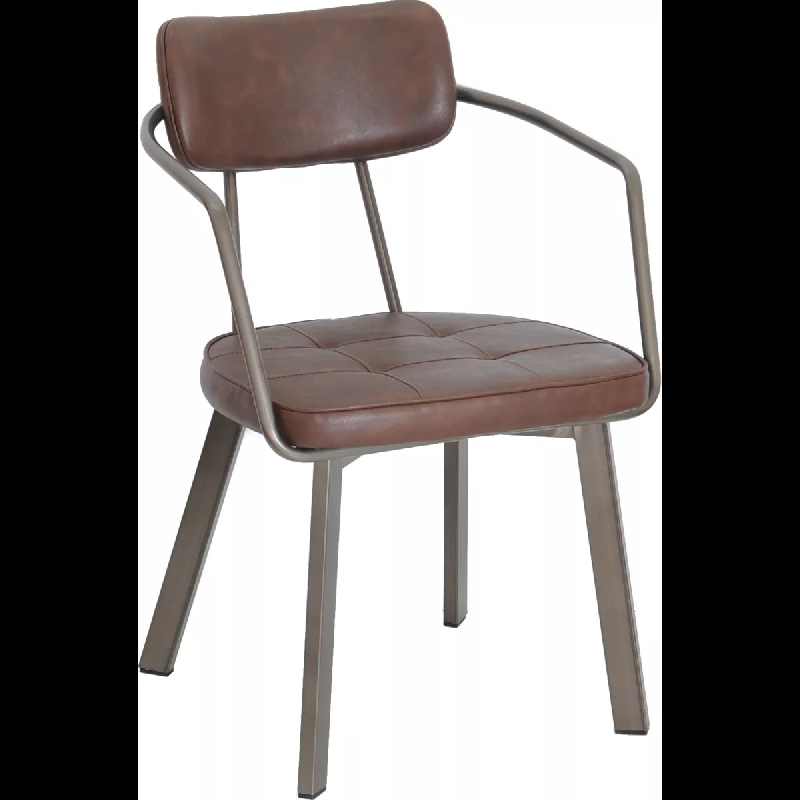 Fauteuil de restaurant SEDAN - acier garni - style industriel_0