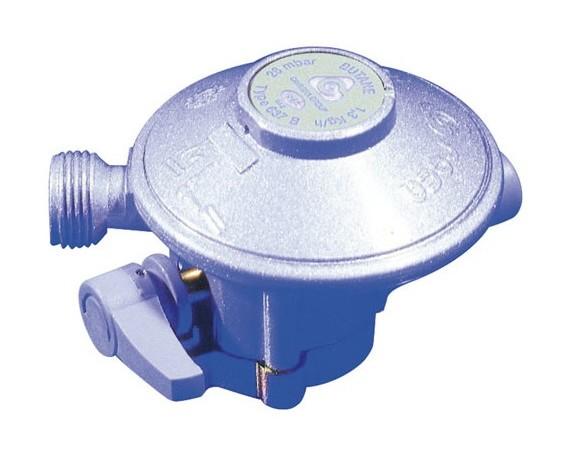 Régulateur De Pression Pour Bonbonne De Gaz Butane - Avec Valve Sécurité Et écrou Mobile - 11