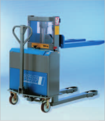 Gerbeur semi-électrique compact Mount EHH 1209 - 1,2 t - levée 900 mm - sécurité renforcée_0