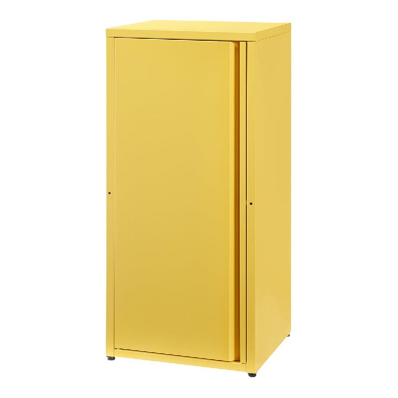 Helloshop26 - Armoire étagère meuble de rangement 88 x 40 x 35 cm métallique acier jaune 03_0008905 - jaune métal 3000224407613_0