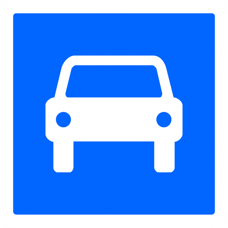 Panneau indication route à accès réglementé à la circulation automobile - C107 - WP Signalisation_0