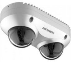 Caméra IP Hikvision PanoVu - Double objectif 2x5MP 2,8mm 128° IR 10m IP67 IK10 PoE - DS-2CD6D52G0-HIS_0