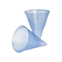 Starpak Gobelets en forme de cône, PP 115 ml Ø 7,03 cm · 9,5 cm bleu (5000 unités) PAPSTAR - bleu plastique polypropylène 4002911296189_0