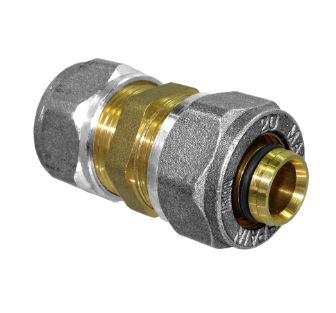 Raccord droit manchon - RMMCIA - en laiton pour tuyaux multicouche, amplitude 2,0 mm_0