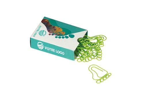 20 trombones en boîte personnalisée - clips en formes variées (œil, os, cœur, poumons, pied)_0