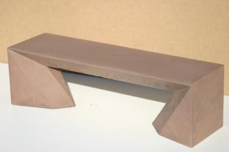Banc public en béton fibré - Modèle Jonction - Design géométrique et personnalisable_0