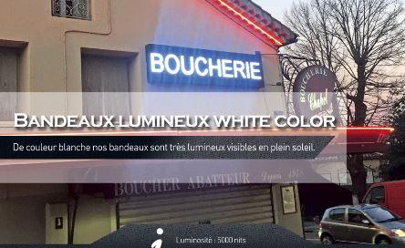 Bandeau lumineux white color p10_0