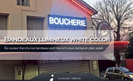 Bandeau lumineux - White Color P10 - Modules 16x16cm, IP65, contrôle Ethernet/Wifi, pitch 10 à 22 mm_0