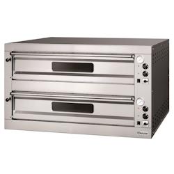 Four à Pizza Double Electrique Professionnel - 2 x 9 Pizzas - 24,0 kW - Bartscher - argenté inox 2002170_0