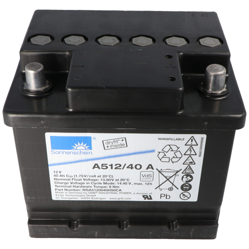 Batterie Gel dryfit A512/40 A 12V 40Ah Sonnenschein_0