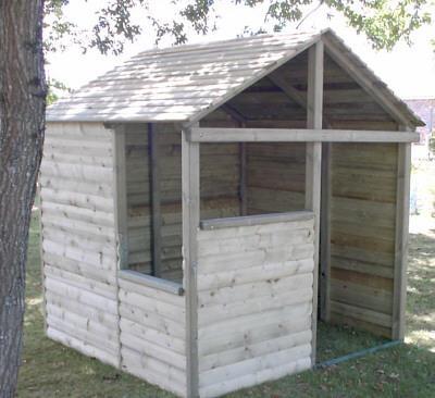 Cabane pour enfants - Cabane Montagnarde en pin rouge de Finlande - Tranche d'âge 2 à 10 ans_0