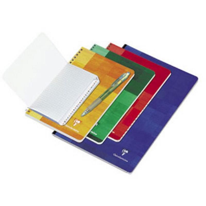 CLAIREFONTAINE RÉPERTOIRE À SPIRALES - FORMAT A4  - 180 PAGES (90 G/M2) À PETITS CARREAUX - COULEURS ASSORTIES (PRIX À L'UNITÉ)