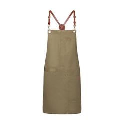 KARLOWSKY, Tablier bavette, avec poches, KAKI , - vert 4040857031457_0