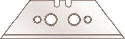 Lame trapézoïdale n°199 - L60 x l19 x S0,63 mm avec poinçonnage - 10 pièces/distributeur - MARTOR_0
