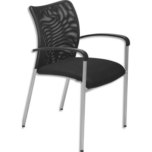 Mt international fauteuil visiteur max assise tissu nid d'abeille. Densité de la mousse : 32 kg/m3_0