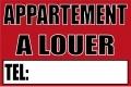 Panneau en PVC - Appartement à louer - Format 600x400mm - 3mm d'épaisseur_0