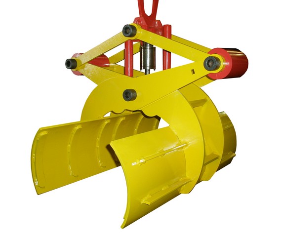 Pince automatique pour levage de ronds ou cylindres - prise manuelle et dépose automatique_0