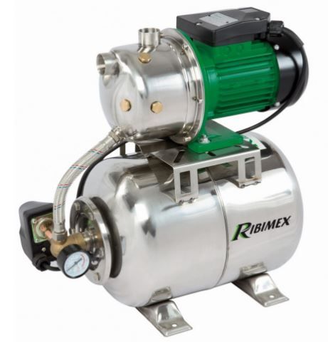 Pompe surpresseur - Ribimex - Surjet inox 970W avec cuve inox et pompe auto-amorçante_0