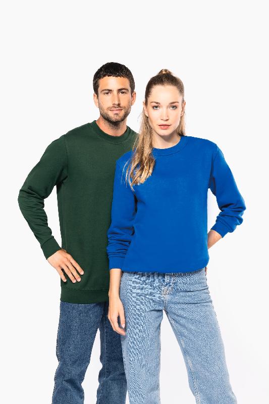 Sweat-shirt recyclé col rond unisexe - 50% coton et 50% polyester recyclé - Réf: K4040 - Marque Kariban_0