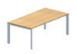 Table de bureau rectangulaire en mélamine - 1 171 002 - Plateaux haute densité 25 mm - L. 120 x P. 80 cm_0