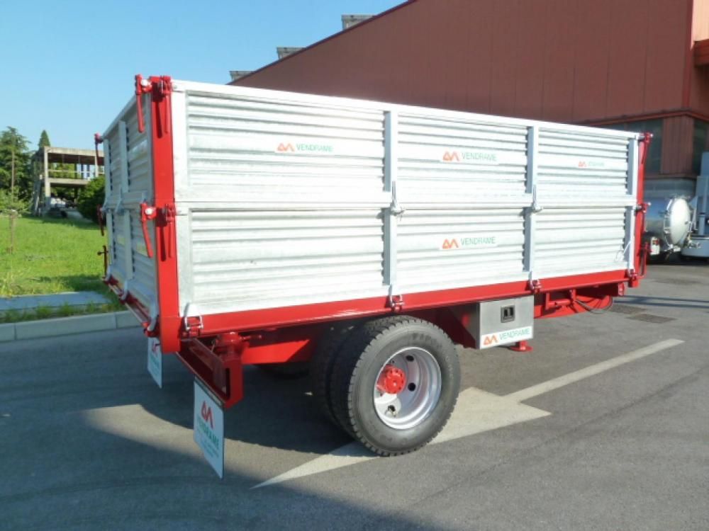 VCM60 Remorque agricole - Vendrame - 6.000 kg - Caisse 350x200 - Homologation routière - Freinage hydraulique_0