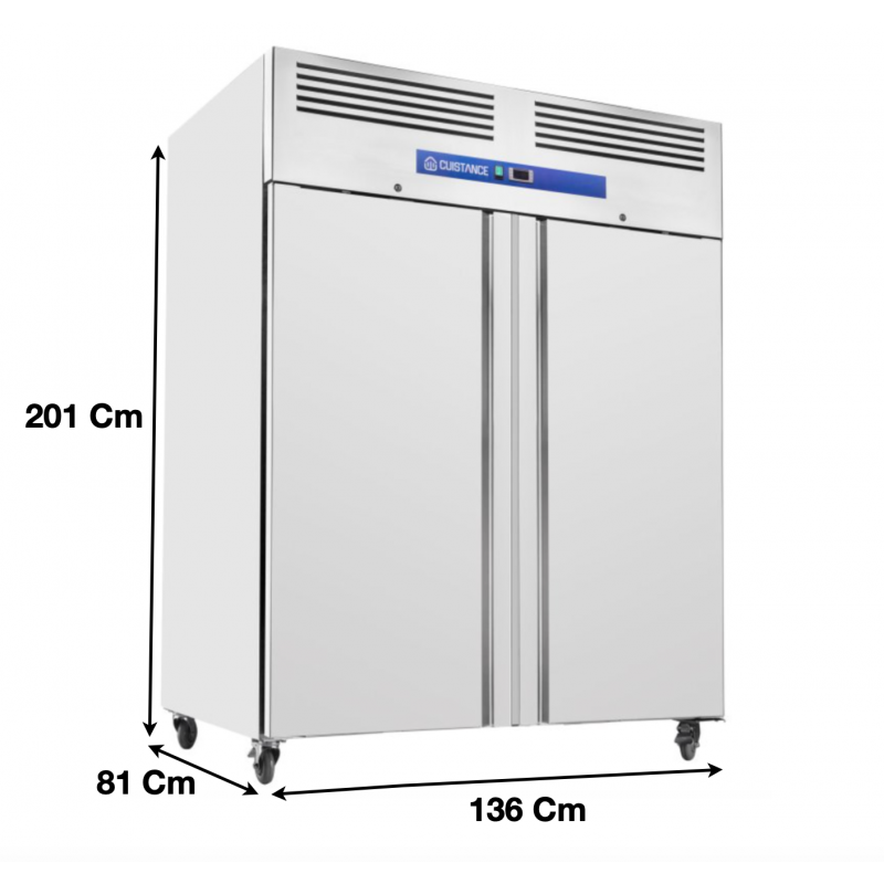 Armoire réfrigérée négative GN2/1 1200 L 2 Portes tropicalisé - GN1200BT_0