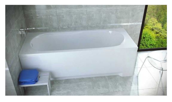 BAIGNOIRE BONA 150X70 CM AVEC TABLIER RÉVERSIBLE_0