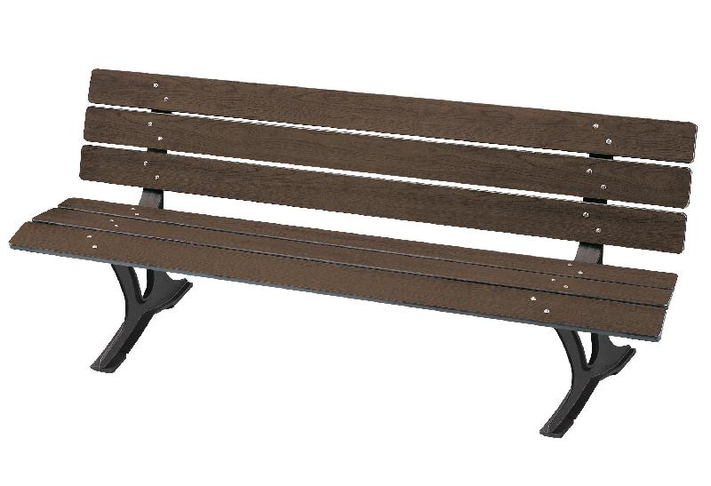 Banc Dublin - lames en compact - idéal pour parcs, rues, jardins et aires de repos_0