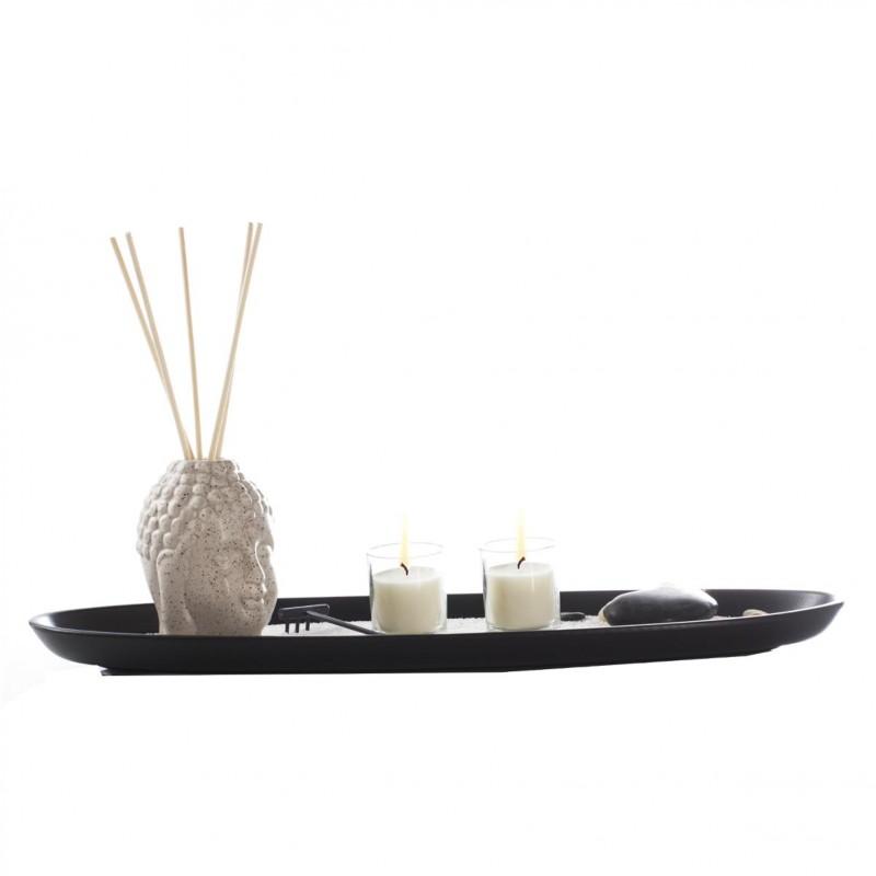 Coffret diffuseur de parfum avec 5 bâtons - 100ml thé - tête de Bouddha - Paris Prix_0