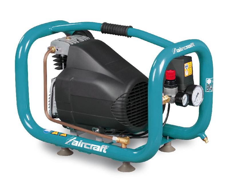 Compresseur compact à huile cuve 2,4 L 0,6 kW / 0,81 Ch 85 L/min 15 bars 230V Aircraft AIRBOY KITT 90_0