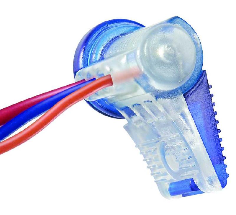 Connecteur étanche à graisse silicone auto-dénudant - câble massif ou câblé inférieur à 1,5mm² - sachet de 25 pièces_0