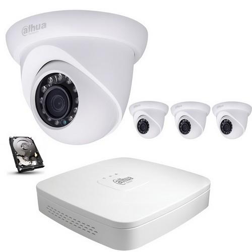 Dahua Kit vidéo surveillance ip poe 4 dômes 1080p_0