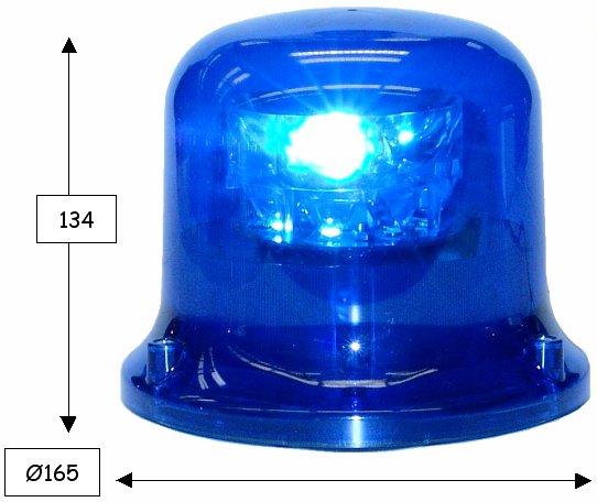 Gyrophare FR5LED à effet tournant - 8 LEDs génération III - Norme R65 - Faible consommation et haute fiabilité_0