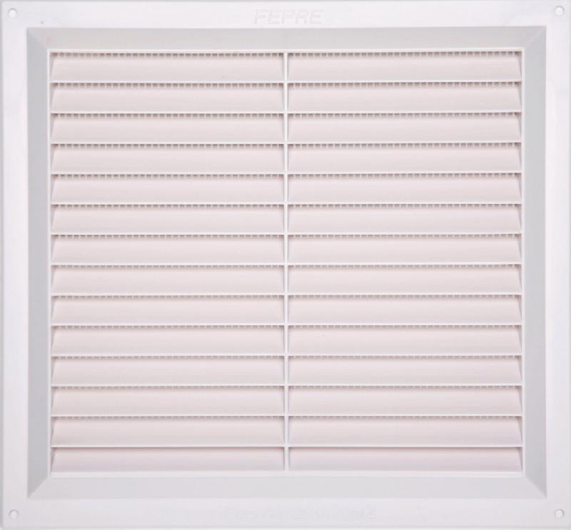 Grille d'aération en ABS naturel - 24 x 26 cm - Intérieur/Extérieur - Passage d'air 200 cm²_0