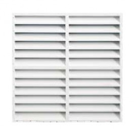 Grille de ventilation carrée en PVC blanc à clipser pour maçonnerie - FIRST-PLAST - Référence FI-KIT_0