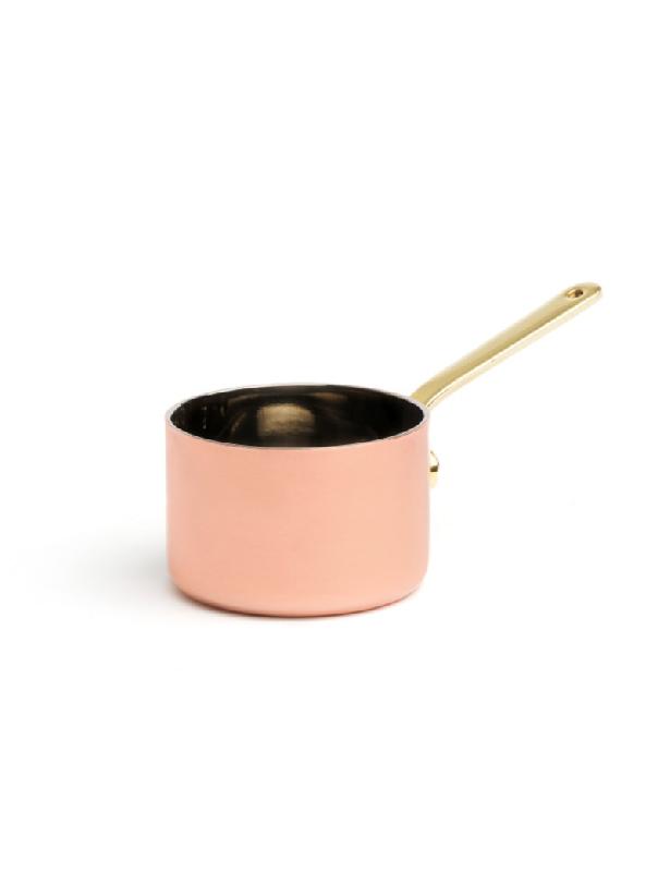 Mini casserole 7 cm - double paroi en cuivre et acier inoxydable - Marque COMAS_0