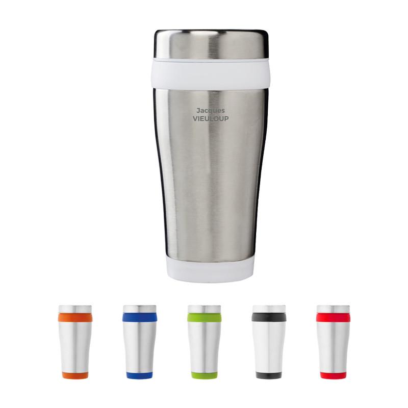 MUG ISOTHERME ELWOOD AVEC MARQUAGE NOMINATIF - GOURDES ET MUGS PUBLICITAIRES ISOTHERMES (DOUBLE PAROI)_0