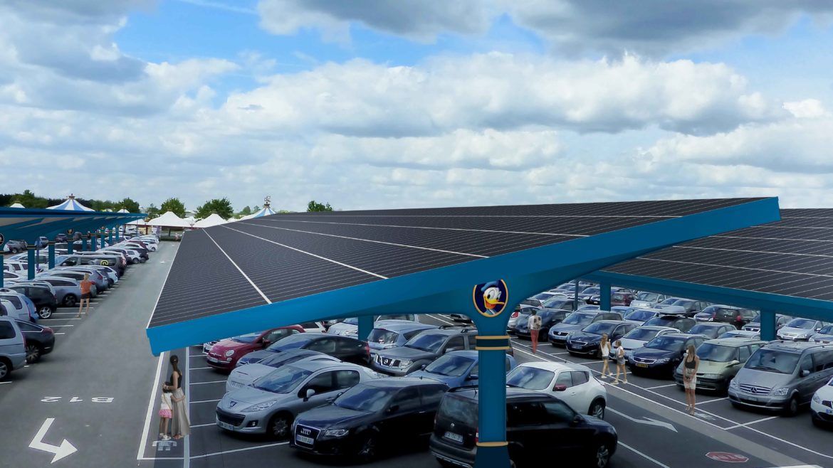 Ombrière de parking - Urbasolar - puissance 30 MWC - centrale photovoltaïque pour réduction CO2_0