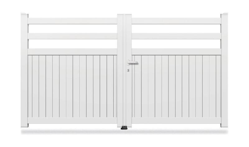 Portail aluminium battant - Modèle OPC-208 - dimensions et coloris au choix_0