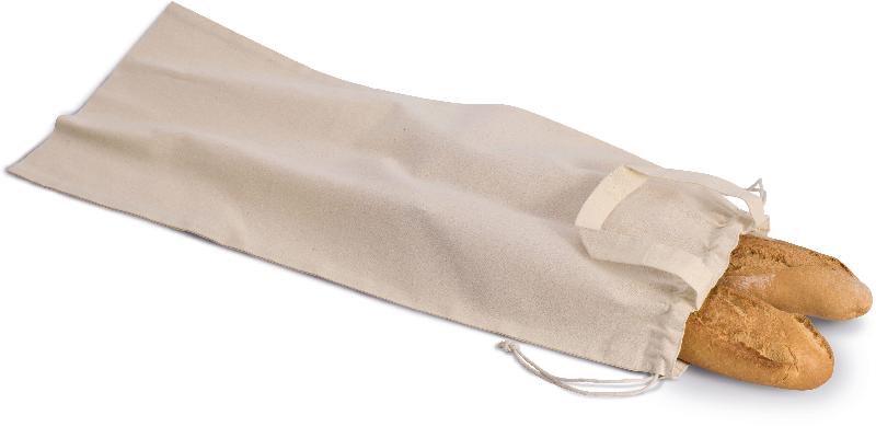 Sac à pain en coton bio - Réf: KI0254 - Kimood - Fermeture coulissante avec cordelette_0