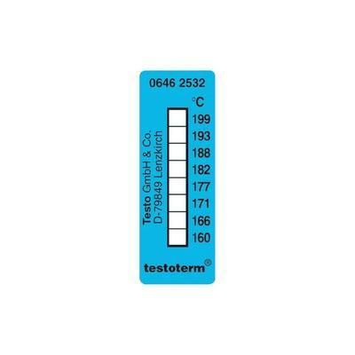 BANDELETTE DE MESURE DE TEMPÉRATURE TESTO TESTOTERM 161 À 204 °C 10 PC(S)