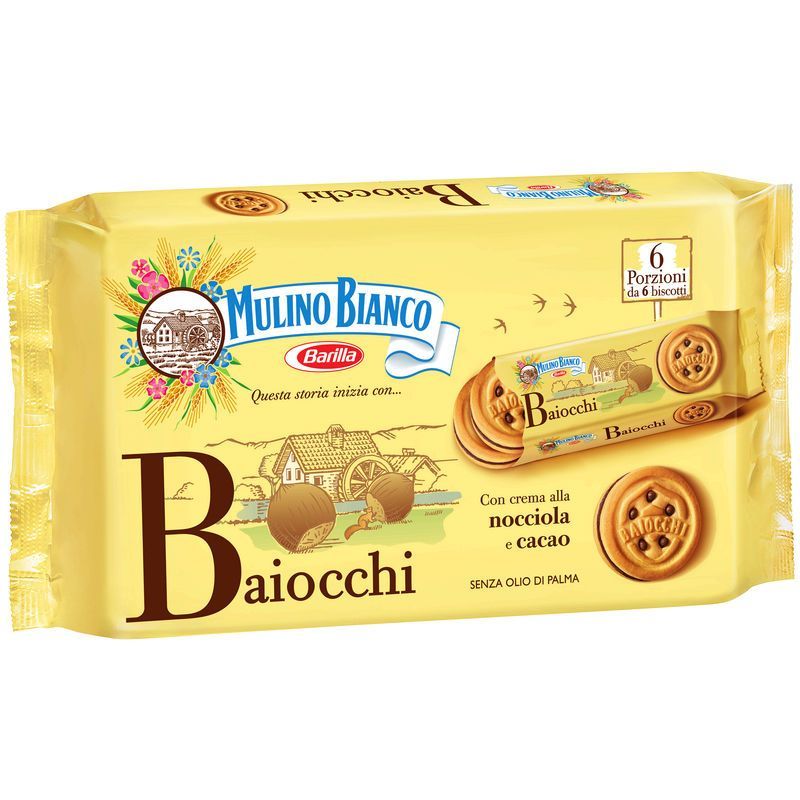 Biscuit fourré noisette cacao Baiocchi 336g - vendu à la palette_0