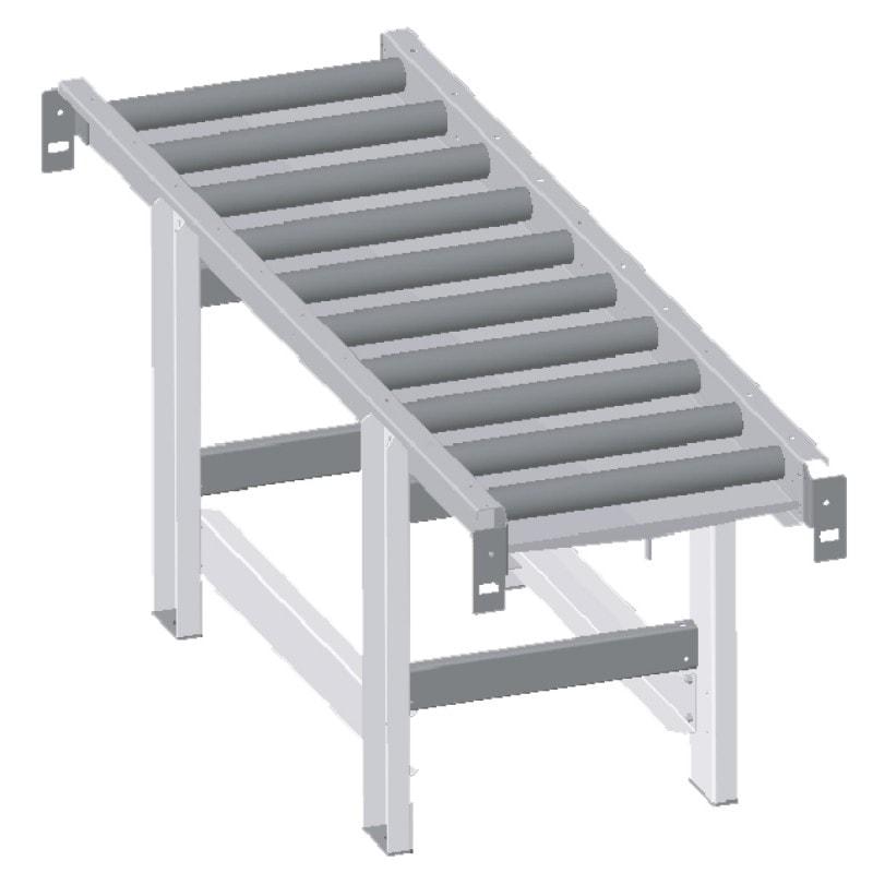 Convoyeur à rouleaux Metallkraft - 2000 x 520 mm - 10 rouleaux - Réf. 3649341_0