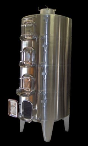 Cuve compartimentée en inox 304L ou 316L - 10 hl à 750 hl - Fond plat, conique ou cuillère_0
