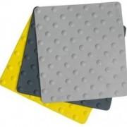 Dalle podotactile en caoutchouc pour intérieur - 450x412 mm - Gris clair, gris anthracite ou jaune_0