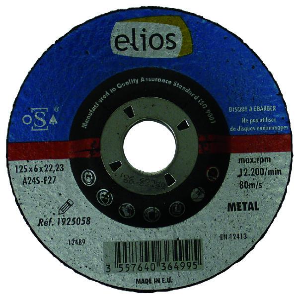 DISQUE A EBARBER 125X6,5X22,2 MOYEU DEPORTE ELIOS