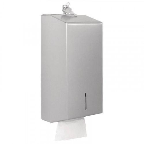 DISTRIBUTEUR DE PAPIER TOILETTE ENCHEVÊTRÉ EN INOX PROFESSIONNEL JANTEX