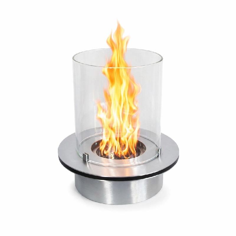 Divina Fire Brûleur rond avec vitre pour cheminée au bioéthanol biocheminée inox 3 lt d.35 - multicolore 8055829980127_0